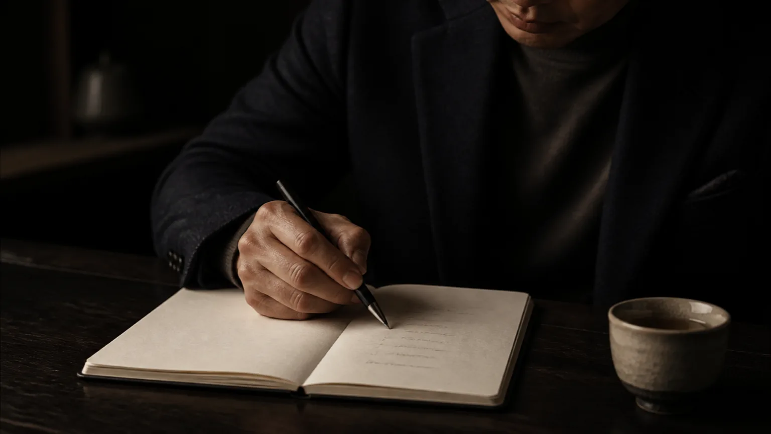 노트에 확인할 비용 항목을 정리하며 감당 범위를 점검하는 손